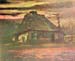 Straw hut at dusk by Van Gogh