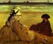 On the beach by Edouard Manet